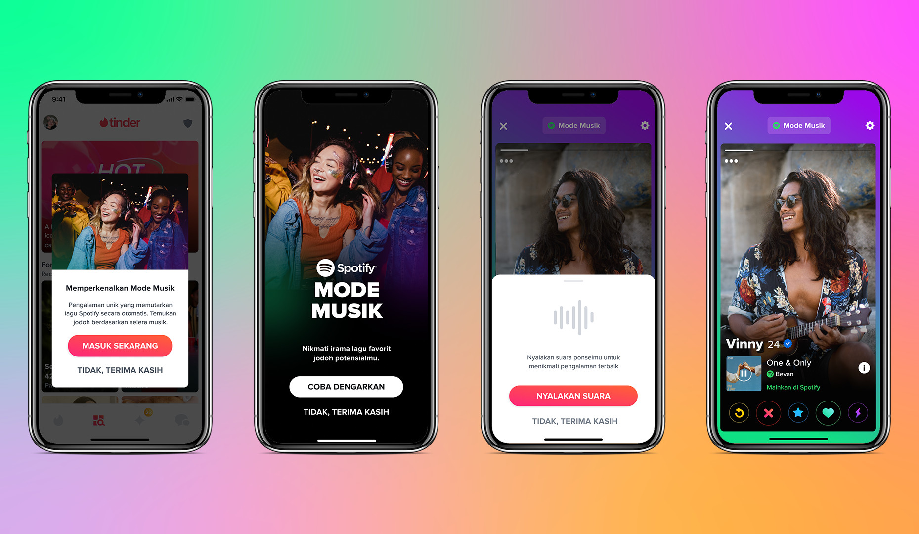 Tinder Luncurkan Explore, Mode Musik Fitur Audio Baru Dengan Spotify
