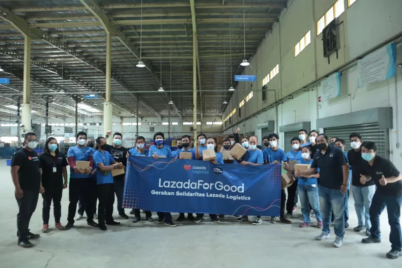 Rayakan Ultah ke-10, Lazada Gelar Gerakan Solidaritas untuk Apresiasi Garda Depan Logistik
