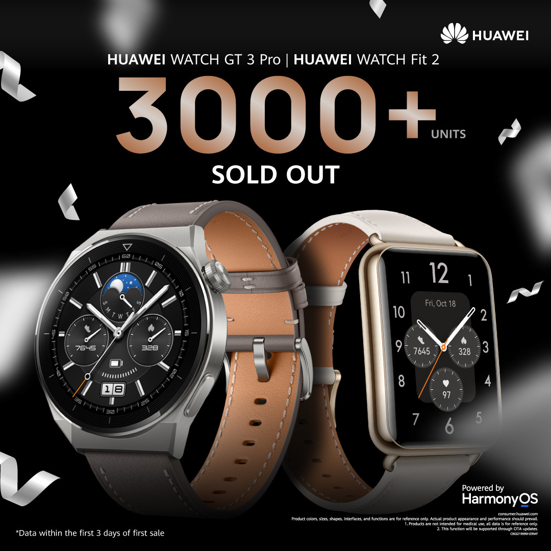 Huawei Watch Fit 2 Dan Gt 3 Pro Terjual 3 Ribu Unit Hanya Dalam Tiga Hari