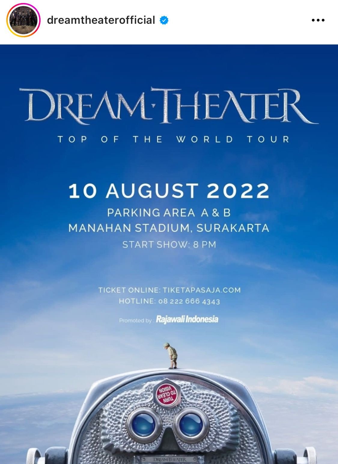 Grup Metal Dream Theater Akan Gelar Konser di Solo pada...