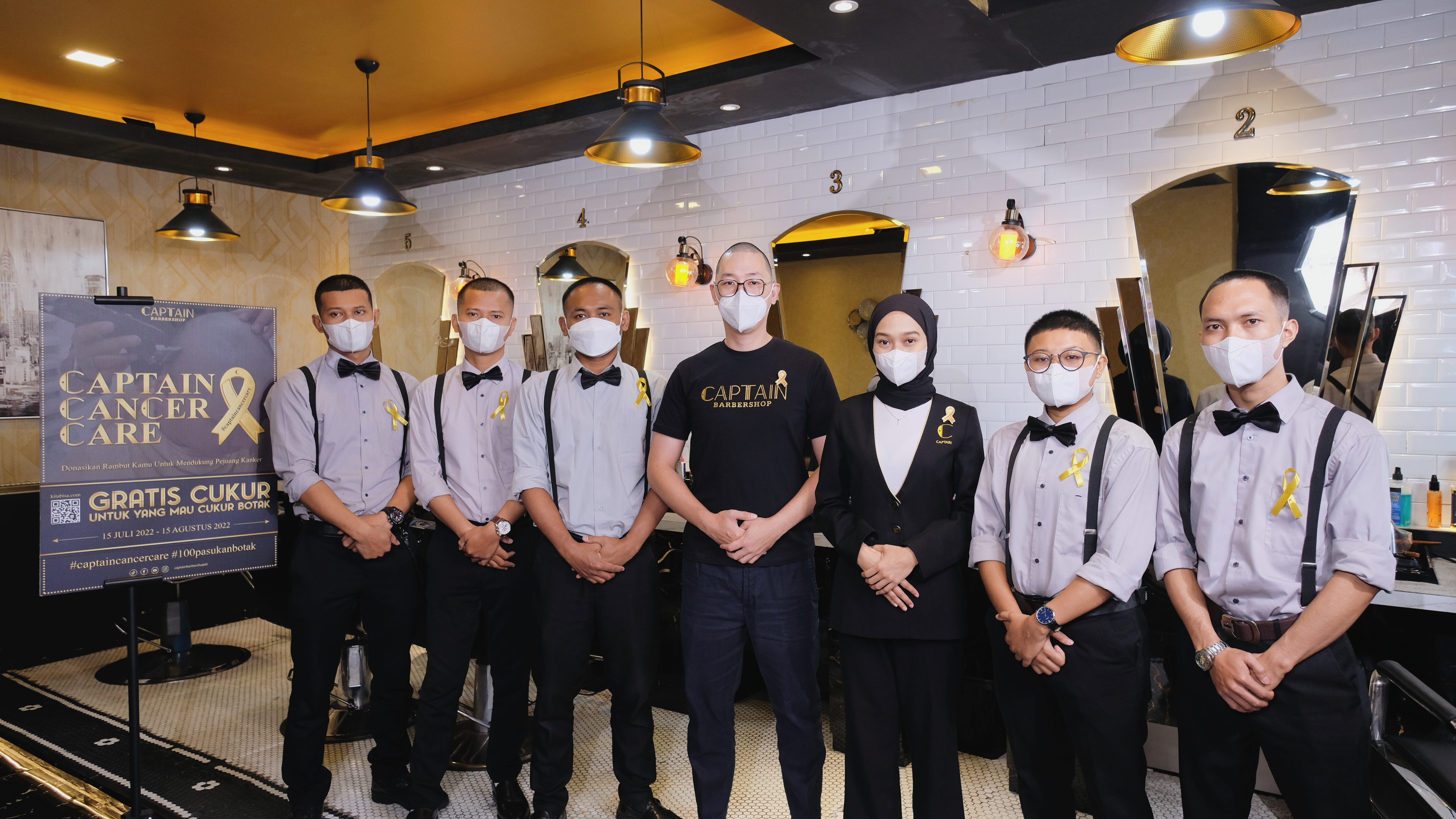 Semangati Pejuang Kanker, Captain Barbershop Hadirkan Kampanye Captain Cancer Care