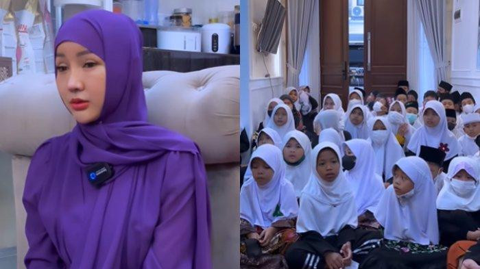 Usai Operasi Plastik Berhasil, Lucinta Luna Gelar Syukuran Tuk Anak Yatim