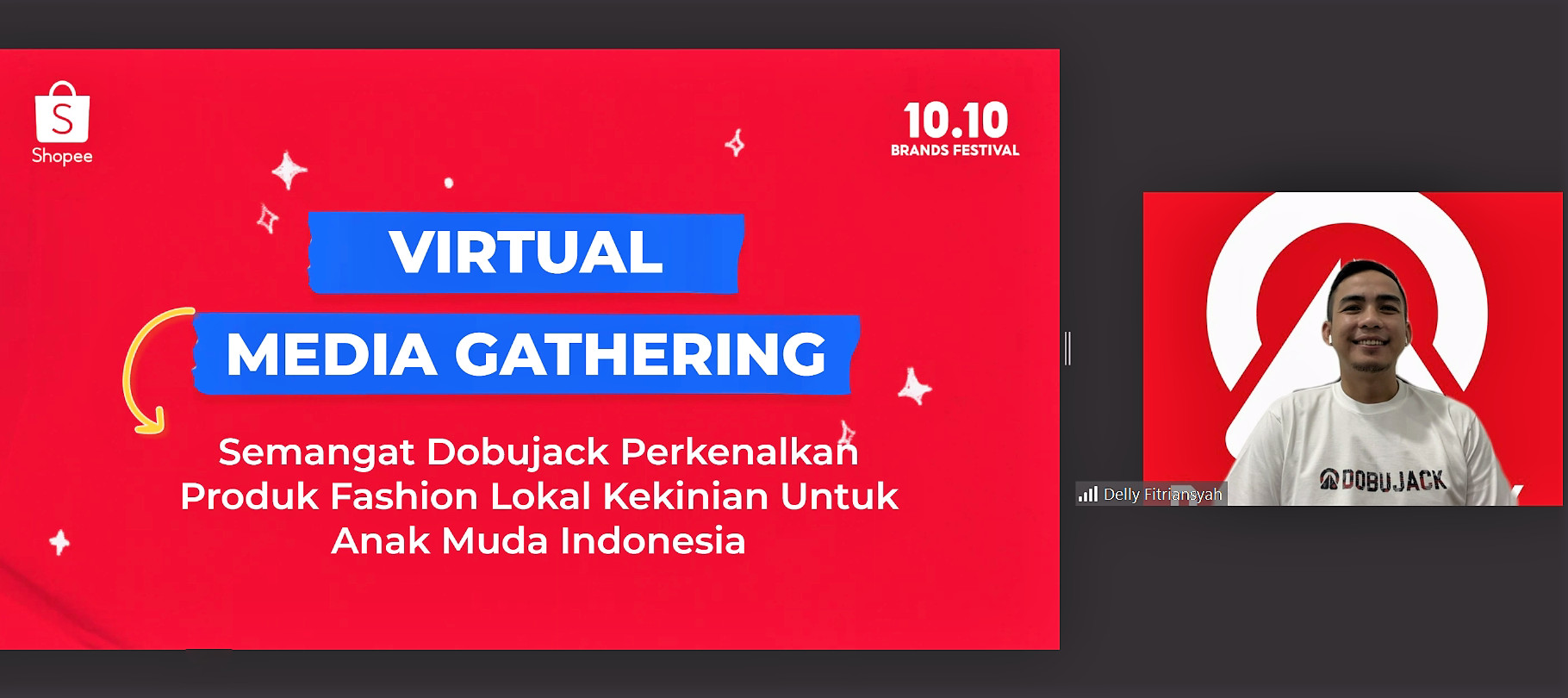 Semangat Dobujack Perkenalkan Produk Fashion Lokal Kekinian untuk Anak Muda bersama Shopee