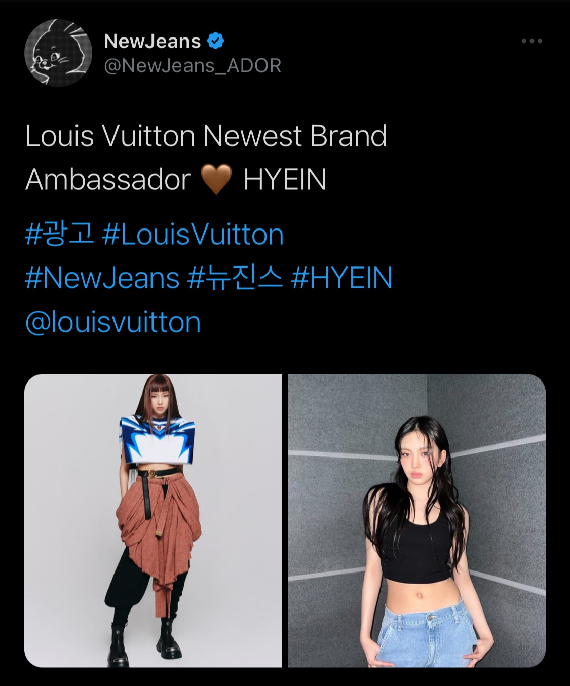 Daebak! Baru 14 Tahun, Hyein NewJeans Sudah Didapuk Jadi Brand Ambassador  Louis Vuitton