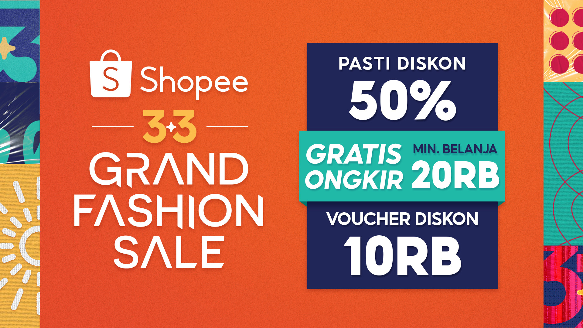 Shopee 3.3 Grand Fashion Sale Dimulai, Yuk Lengkapi Outfit Kekinianmu!