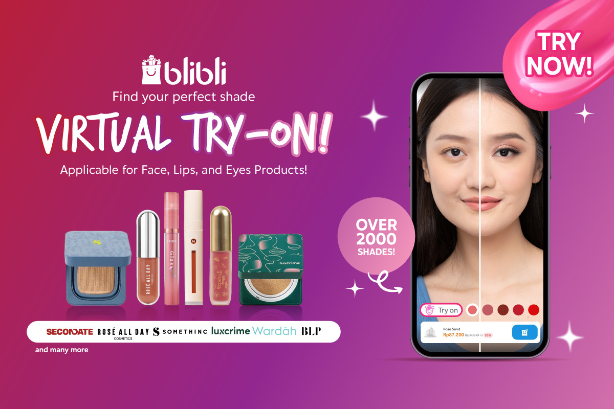 Blibli Hadirkan Fitur Virtual Try On, Permudah Belanja Produk Kecantikan