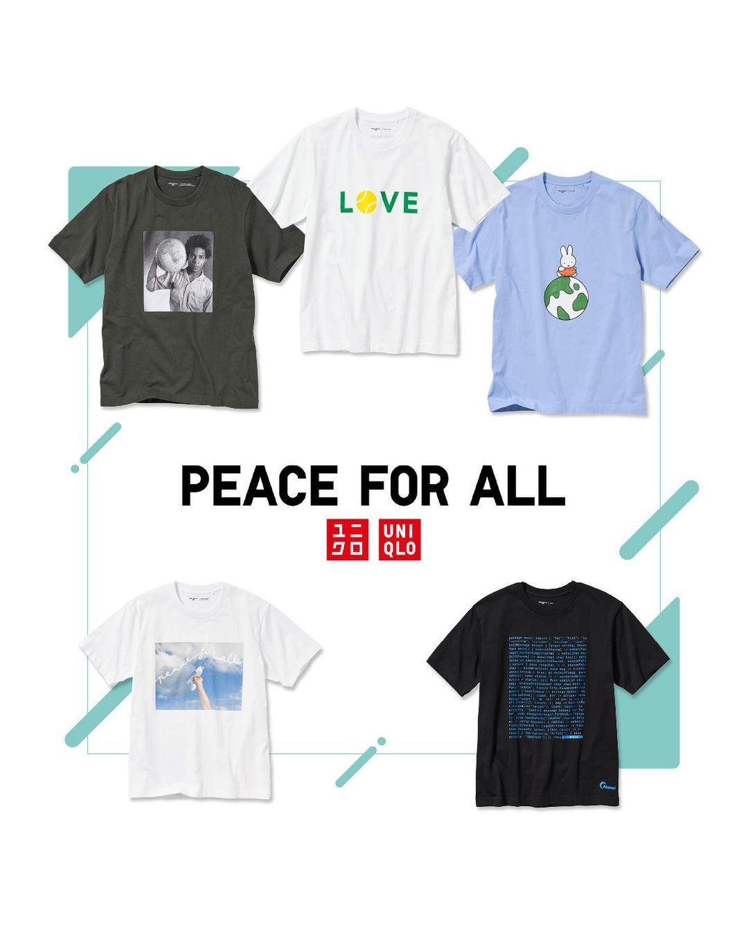 Uniqlo Luncurkan Desain Terbaru Proyek T-Shirt Amal Peace For All
