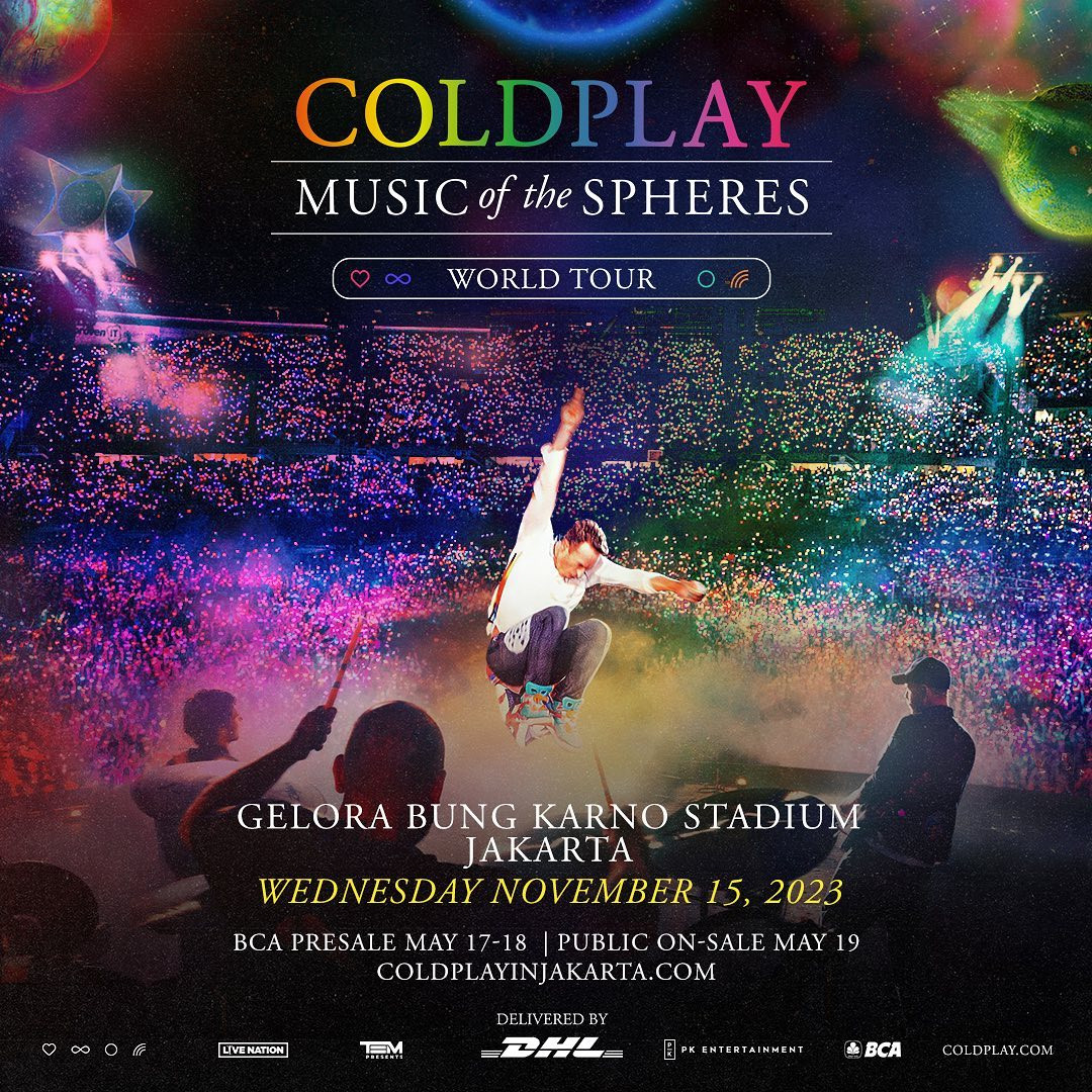 Viral Harga Tiket Konser ‘Coldplay’ Dijual Berkali Lipat Di Berbagai Platform