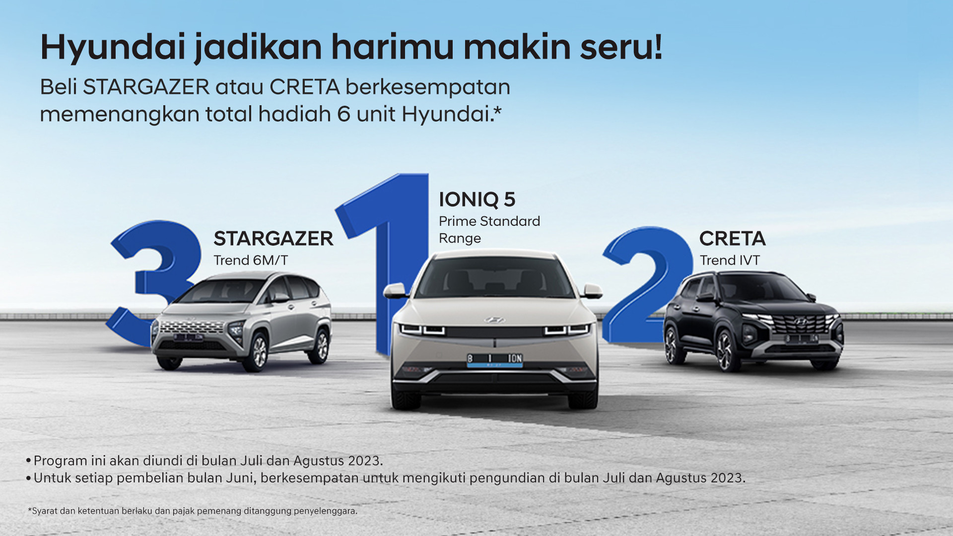 Hyundai Berikan Kesempatan Kepada Pelanggan Baru Stargazer Dan Creta Menangkan Ioniq 5