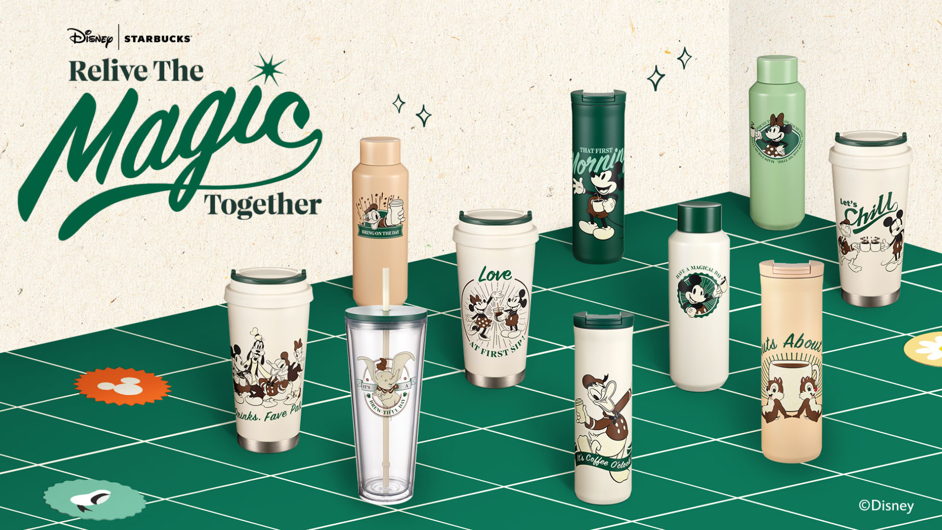 "Relive The Magic Together", Starbucks Hidupkan Kembali Keajaiban Disney Dengan Merchandise Vintage