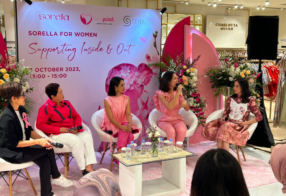 Sorella X Seibu Dukung Kesadaran Breast Cancer Bersama Andien Aisyah Dan Lovepink