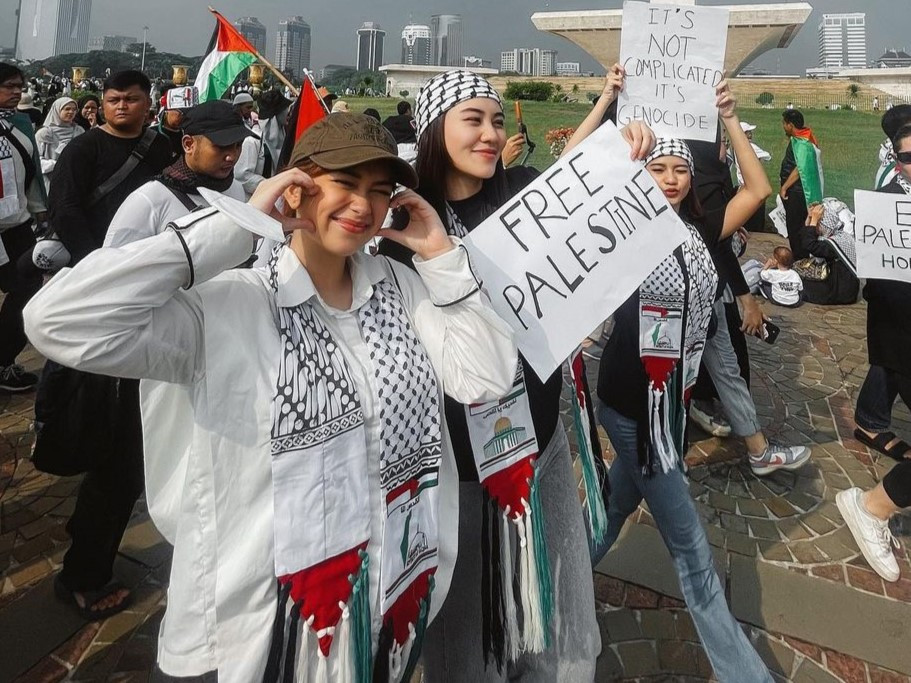 Ikut Aksi Demo Bela Palestina, Rebecca Klopper Disebut Fomo dan Memiliki Niat Terselubung