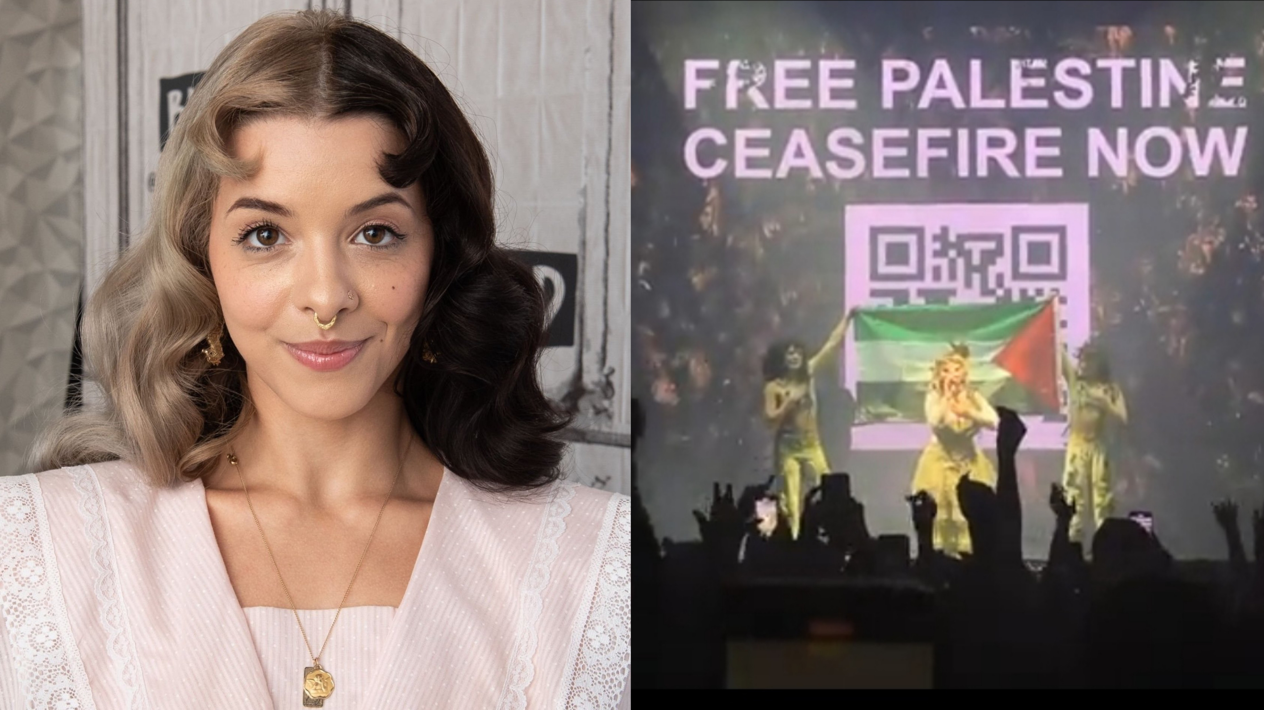 Disambut Teriakan Histeris Penonton, Melanie Martinez Kibarkan Bendera Palestina di Konsernya