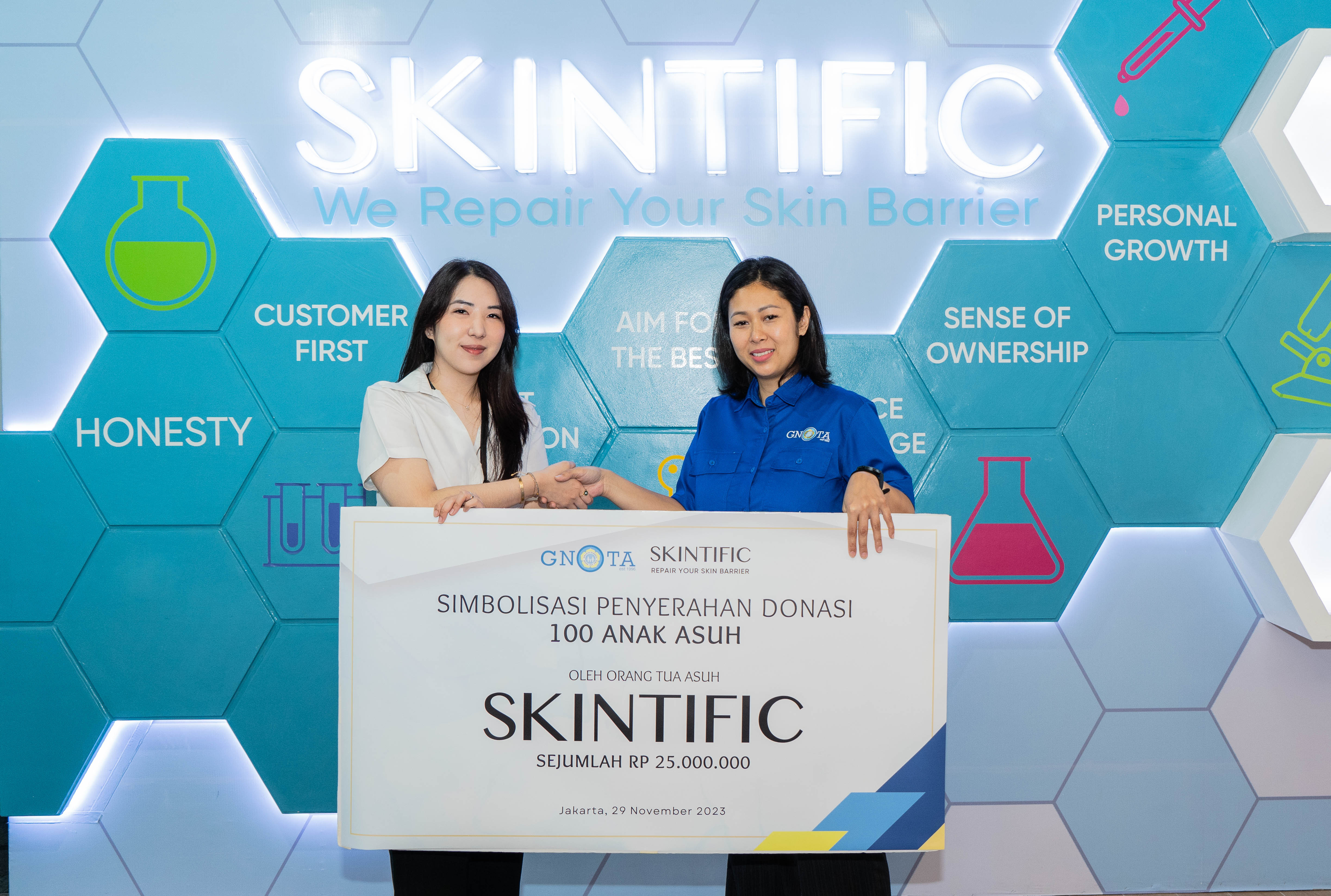 SKINTIFIC Nyalakan Semangat Pendidikan Anak Indonesia Lewat Program Anak Asuh Bersama GNOTA