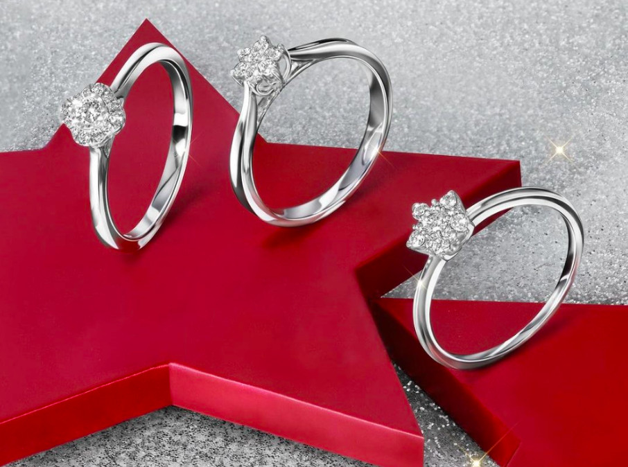 Terdiri dari Susunan Berlian Cantik, Cincin Berlian Ilusi Hasilkan Diamond yang Lebih Besar