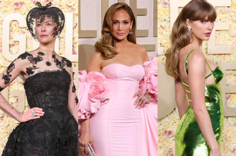 7 Riasan Terbaik Selebriti Hollywood di Red Carpet Golden Globe Awards 2024
