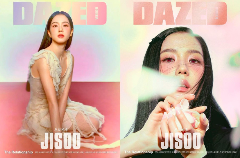 Feminin Elegan, Jisoo BLACKPINK Tampil Paripurna untuk Cover Majalah Dazed Korea