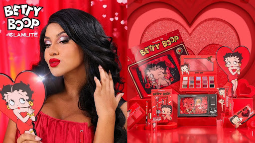 Sambut Valentine, Glamlite X Betty Boop Rilis Koleksi Makeup Edisi Terbatas