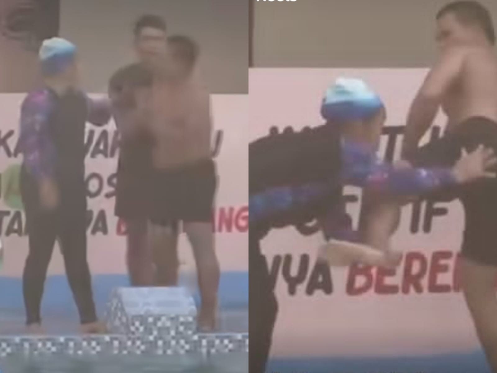 Viral! Alat Vital Guru Olahraga Wanita Ditendang Pelatih Renang Pria Hingga Pendarahan