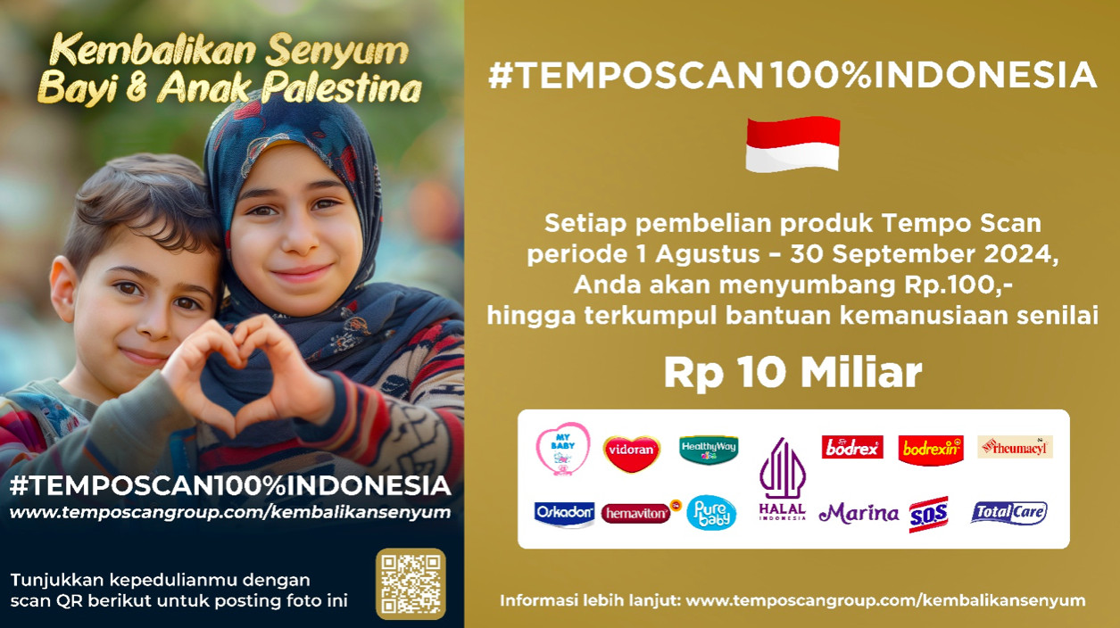 Tempo Scan Lakukan Misi Kemanusiaan “Kembalikan Senyum Bayi dan Anak Palestina”