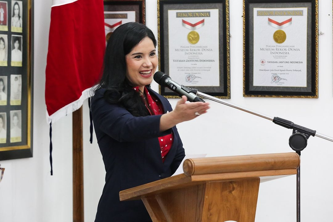 Annisa Pohan Yudhoyono Dilantik Sebagai Ketua Umum Yayasan Jantung Indonesia