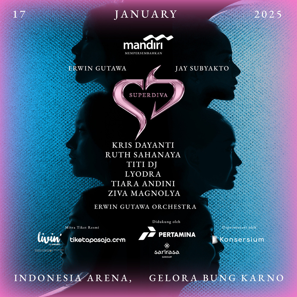 Intip Harga Tiket Konser SUPER DIVA, Kolaborasi Epik 6 Penyanyi Terbaik