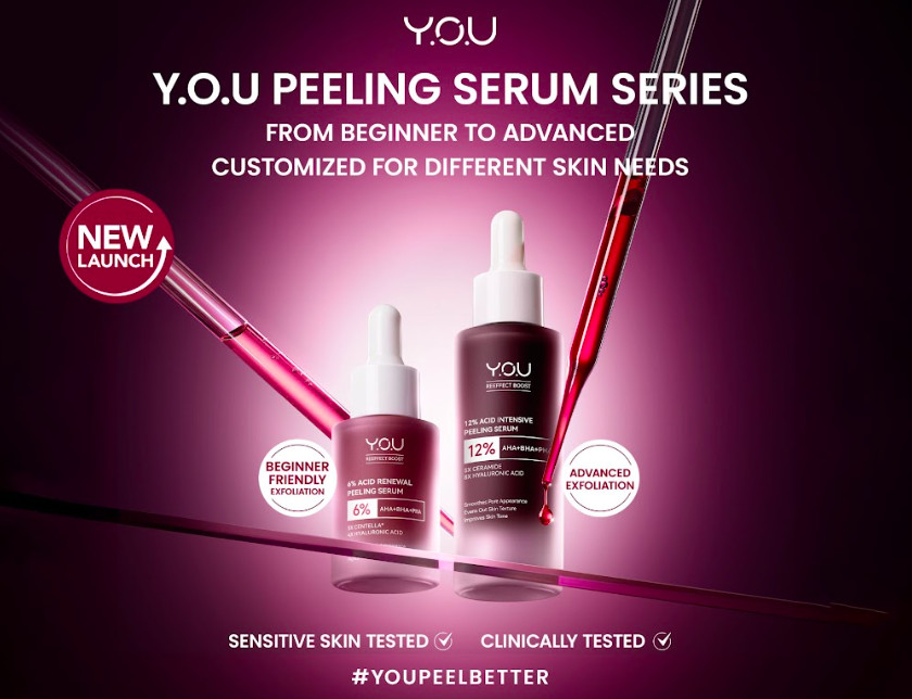 Bantu Kulit Halus dan Cerah, Y.O.U Beauty Hadirkan Peeling Serum