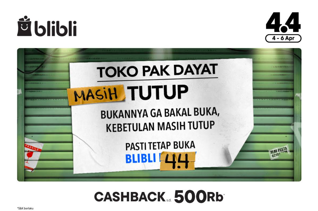 Blibli 4.4 Pasti Tetap Buka Selama Libur Lebaran!