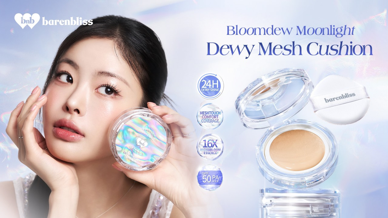barenbliss Hadirkan Bloomdew Moonlight Dewy Mesh Cushion & Aqua Pearl Concealer