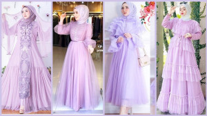 Inspirasi Gamis Lilac Edisi Tahun Baru