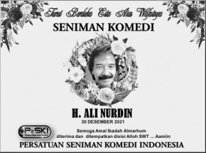 Komedian Senior Ali Nurdin Meninggal Dunia