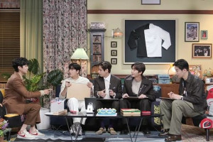 Potret Persahabatan Wooga Squad, Geng V BTS dan Park Seo Joon