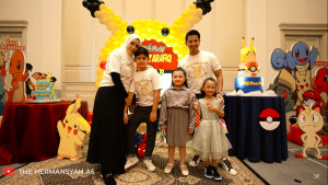 Pertama Kali Dipertemukan, Arsy Hermansyah Hadiri Pesta Ultah King Faaz