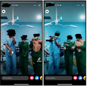 Heboh! Nakes Tiktokan saat Akan Operasi Pasien