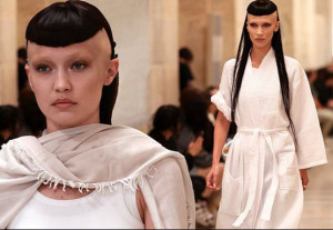 Duo Hadid, Gigi dan Bella Tampil dengan Rambut Nyentrik di Fashion Show