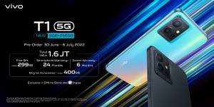 Sukses Dirilis, vivo T1 5G Hadir dengan Kapasitas ROM yang Lebih Besar