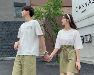 Inspirasi OOTD Couple ala Korean Style yang Kece!