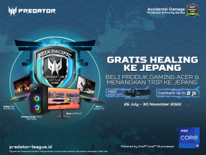Beli Produk Gaming Acer, Gratis Healing ke Jepang