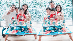 Perayaan Ultah Sederhana Sandra Dewi ke-39 Tahun Bareng Keluarga
