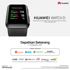 Pantau Tekanan Darah dan Kesehatan dengan HUAWEI WATCH D
