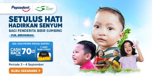 Padukan Teknologi dan Empati, Blibli Buka Donasi untuk Penderita Bibir Sumbing