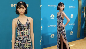 Memesona! Jung Ho-Yeon Kenakan Tas Korea Lambang Keberuntungan di Emmy Awards 2022