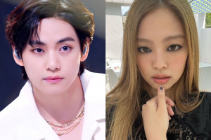 Rumor Memanas, V BTS Hadir Dukung Jennie di Private Listening Party BLACKPINK
