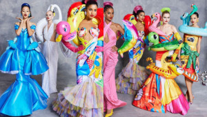 Moschino Rancang Busana Bertema Pelampung di Milan Fashion Week 2022, Unik Banget!