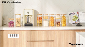 Bamboo Glass Jar Bentuk Tupperware Dukung Kehidupan yang Berkesinambungan dengan Alam