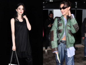 Hadir di Paris Fashion Week, Han So Hee Bertemu dengan Bella Hadid