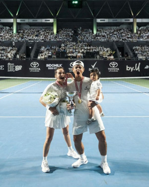 Menang "Tiba-tiba Tenis" Bersama Dion Wiyoko, Enzy Storia Akui Modal Nekat