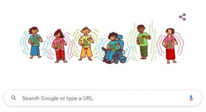 Hari Angklung Sedunia Dirayakan Google Doodle di Laman Awal Pencariannya