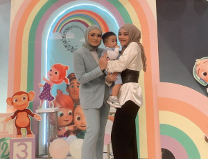 Putri Delina dan Nathalie Holscher Terlihat Kembali Akur di Ulang Tahun Adzam