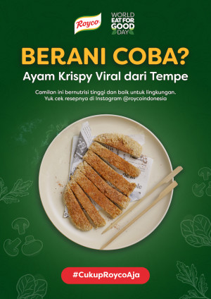 Camilan Baru dan Sehat ala Royco, Ayam Crispy dari Tempe